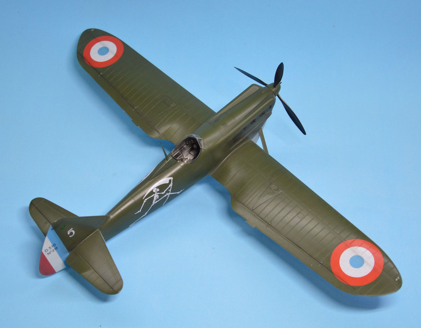 704 - Dora Wings - 32003 - Dewoitine D.510 - painted model