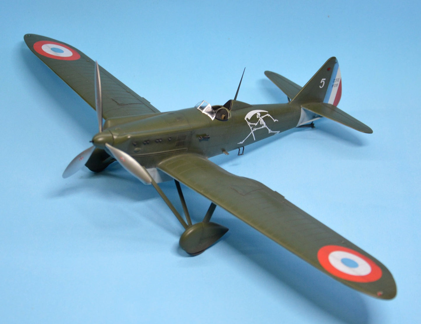 707 - Dora Wings - 32003 - Dewoitine D.510 - painted model