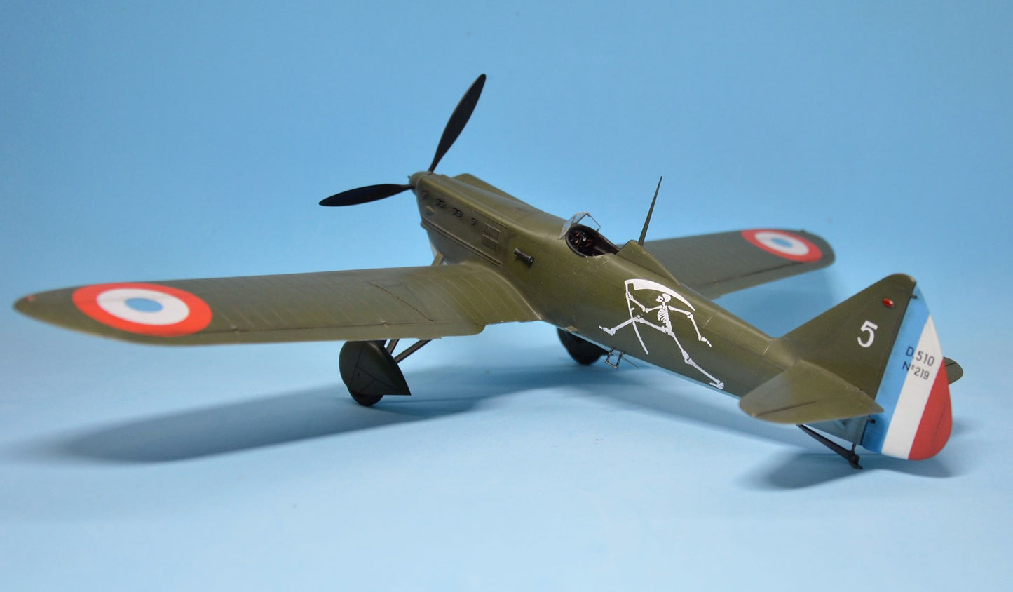 711 - Dora Wings - 32003 - Dewoitine D.510 - painted model