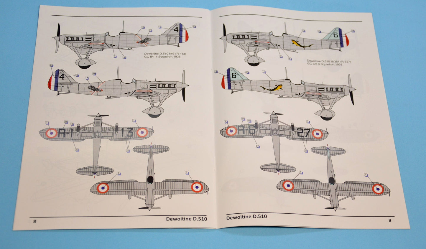 300 - Dora Wings - 32003 - Dewoitine D.510 - paint schemes