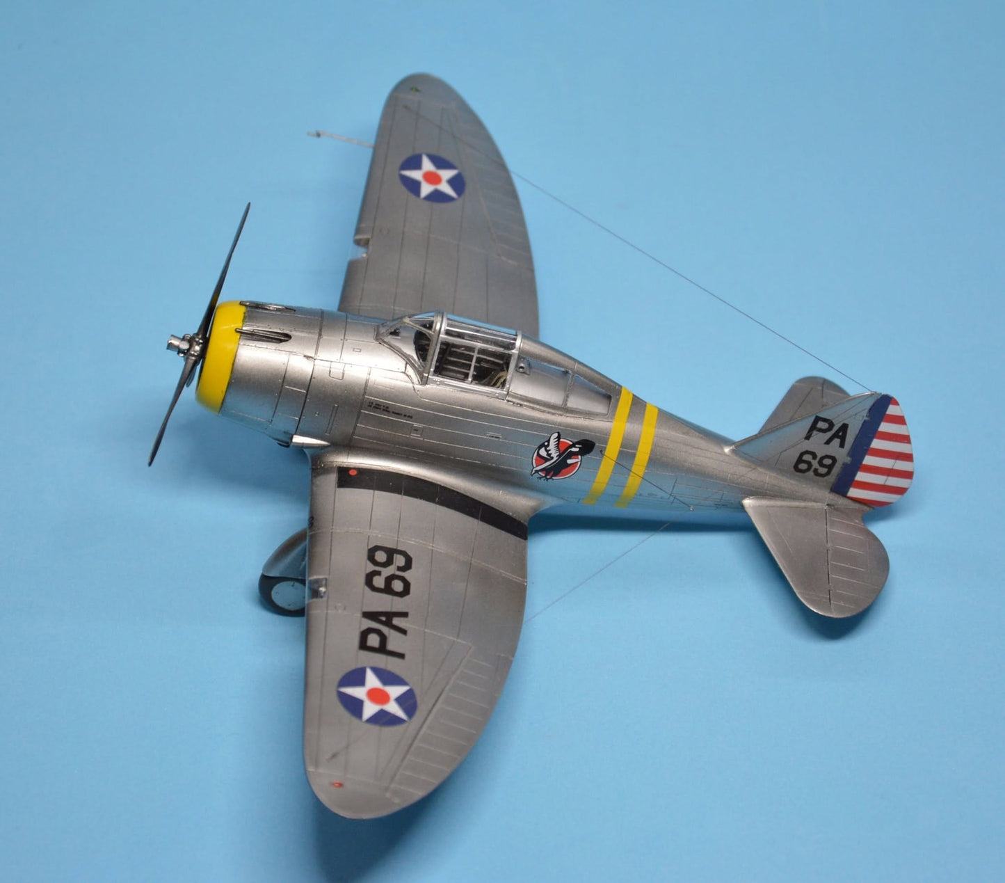 708 - Dora Wings - 48012 - Seversky P-35 - painted model