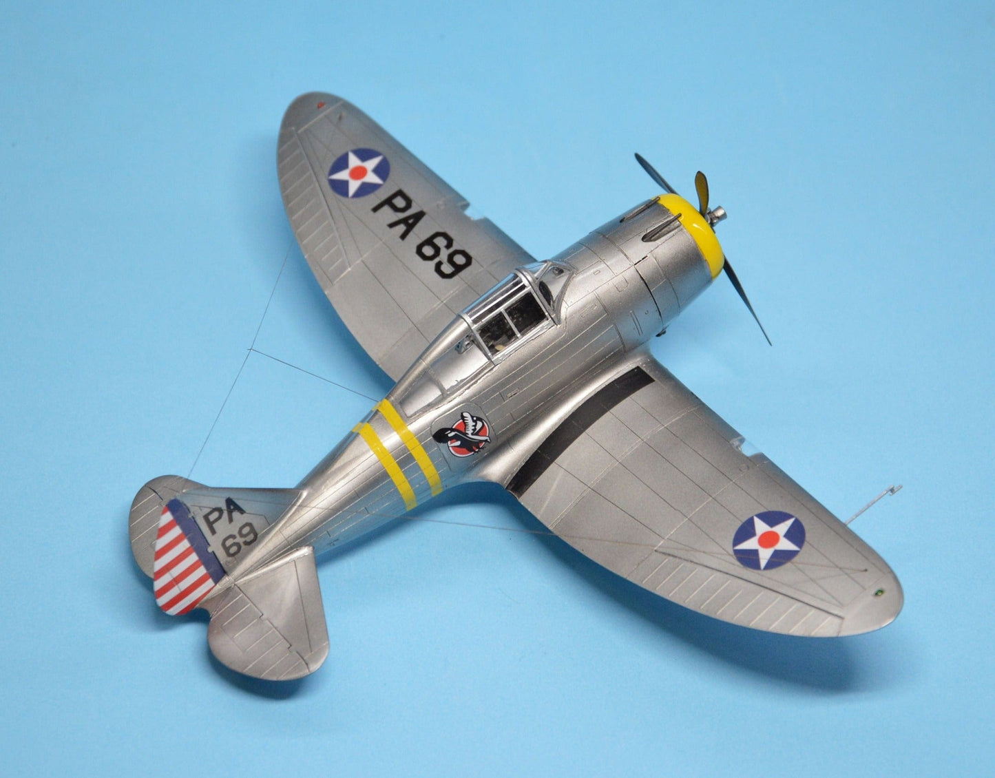 710 - Dora Wings - 48012 - Seversky P-35 - painted model