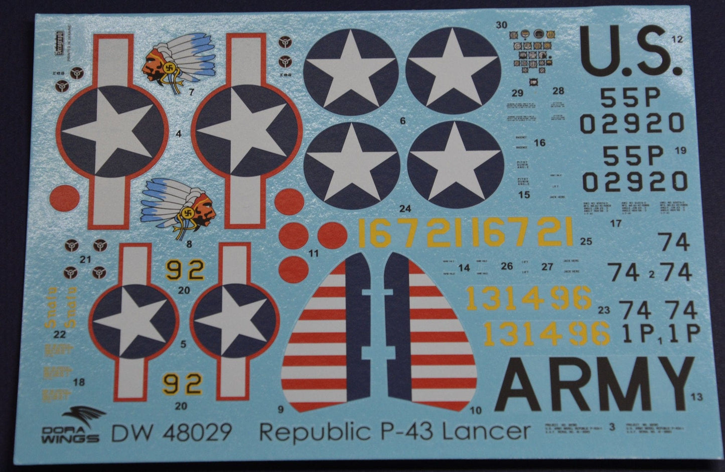 400 - Dora Wings - 48011 - Seversky A8V1 - decals