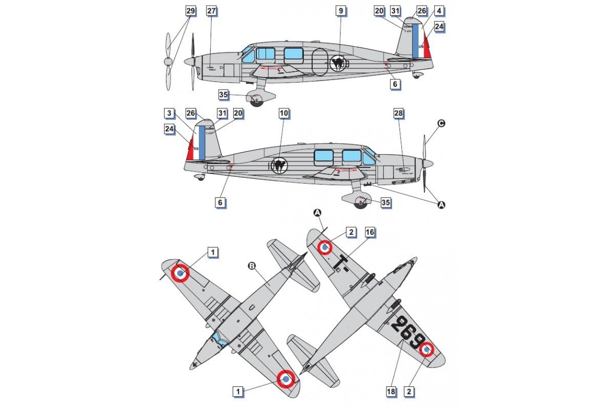 Dora Wings - 48024 - Lockheed Vega 5B/C - paint schemes