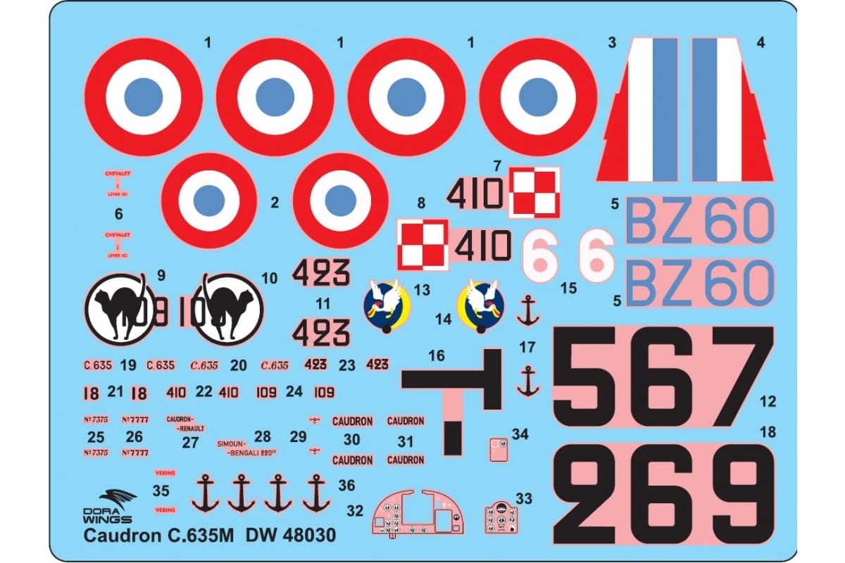 Dora Wings - 48025 - Bellanca CH-400 Skyrocket - decals
