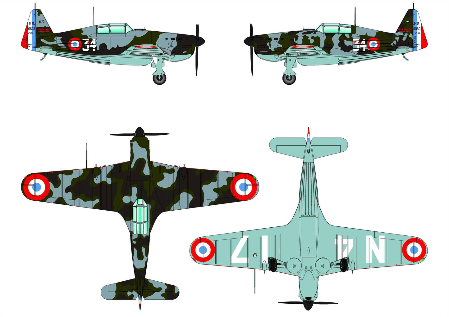 300 - Dora Wings - 48015 - Percival Vega Gull - paint schemes