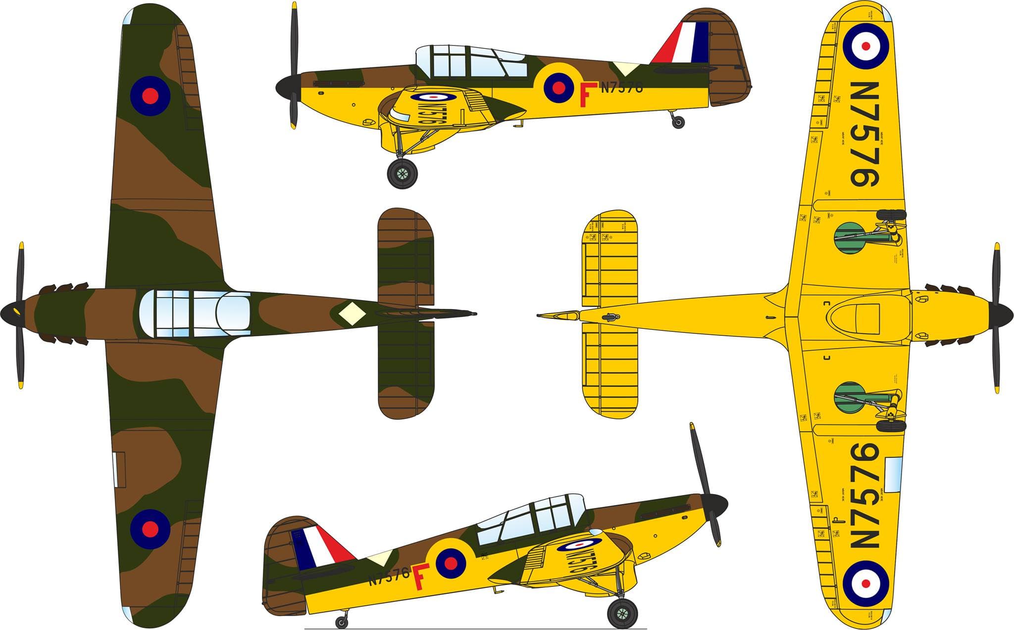 Dora Wings - 48027 - Morane-Saulnier MS.230/C.23 - paint schemes