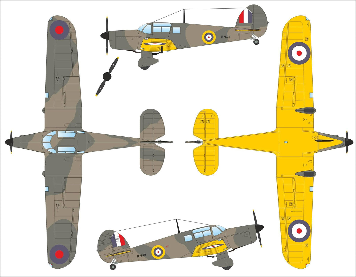 300 - Dora Wings - 48012 - Seversky P-35 - paint schemes