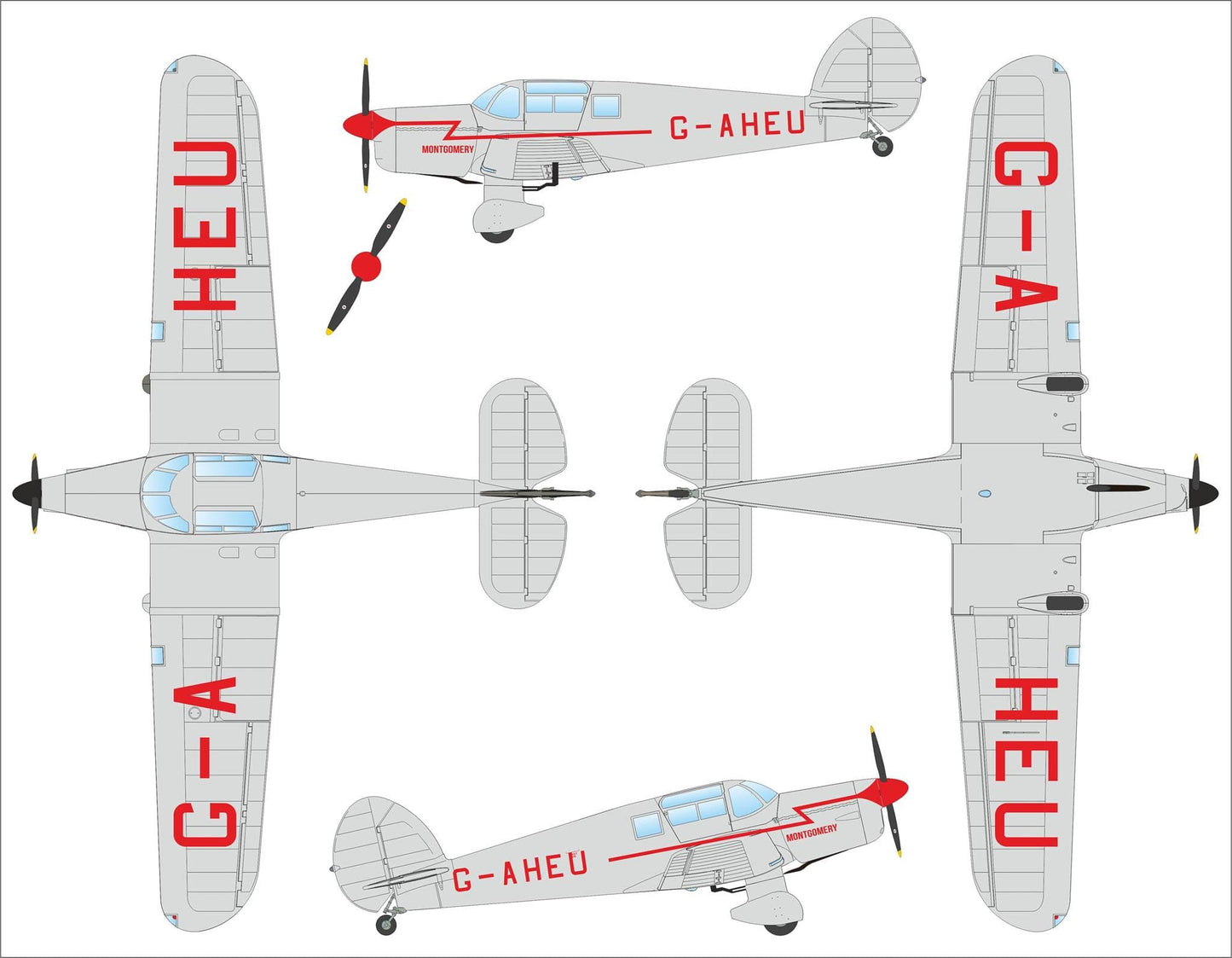 302 - Dora Wings - 48033 - Miles M.9A Master Mk I - paint schemes