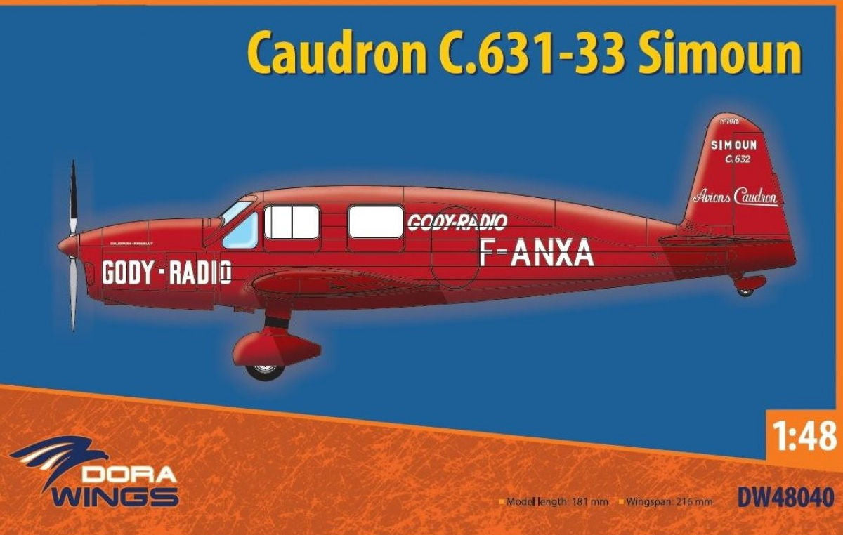 010 - Dora Wings - 48040 - Caudron C.631-33 Simoun - primary image