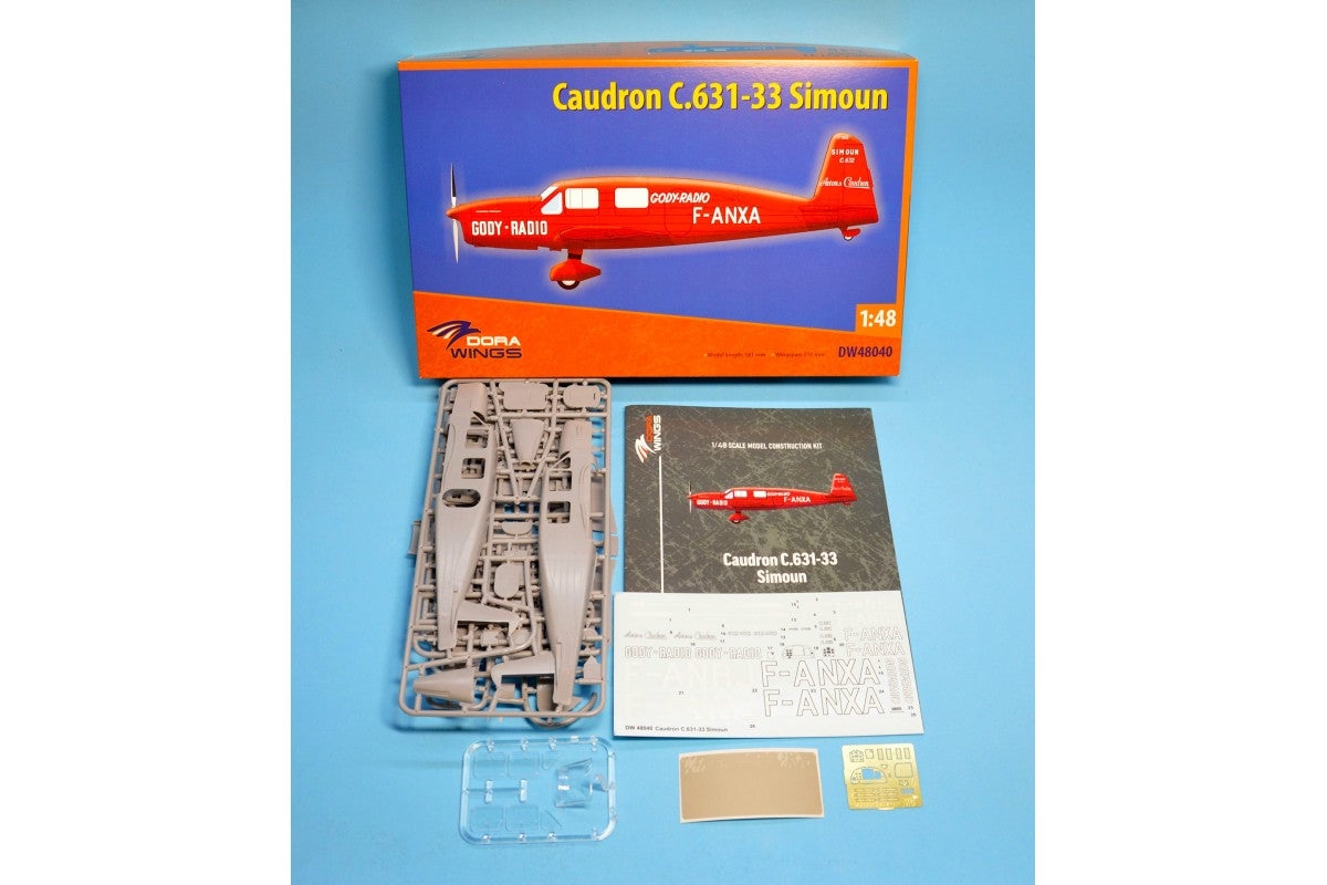 100 - Dora Wings - 48040 - Caudron C.631-33 Simoun - box contents