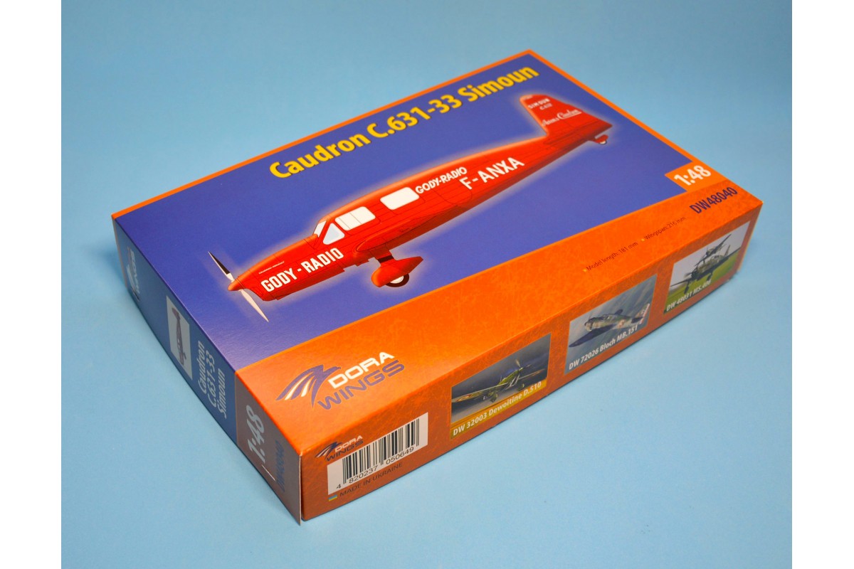 100 - Dora Wings - 48040 - Caudron C.631-33 Simoun - box front right