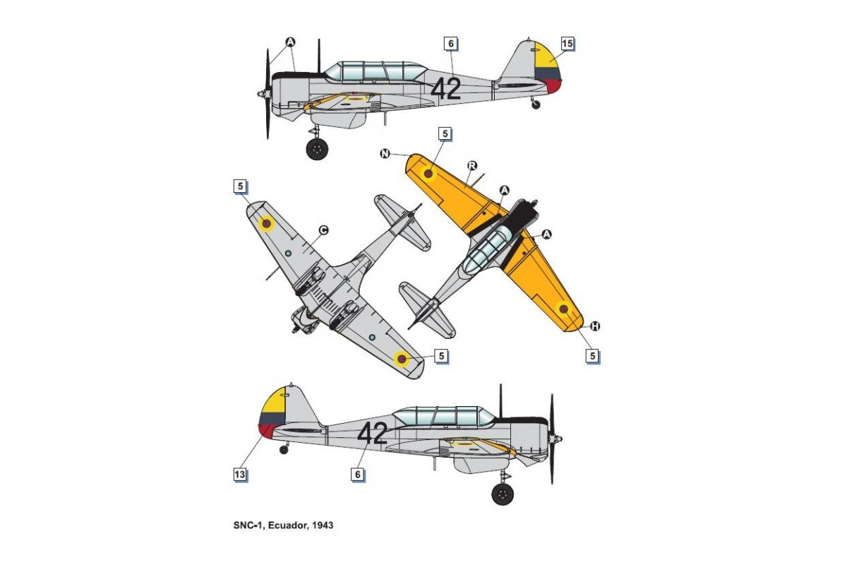 Dora Wings - 48041 - Curtiss-Wright SNC-1 Falcon - paint schemes
