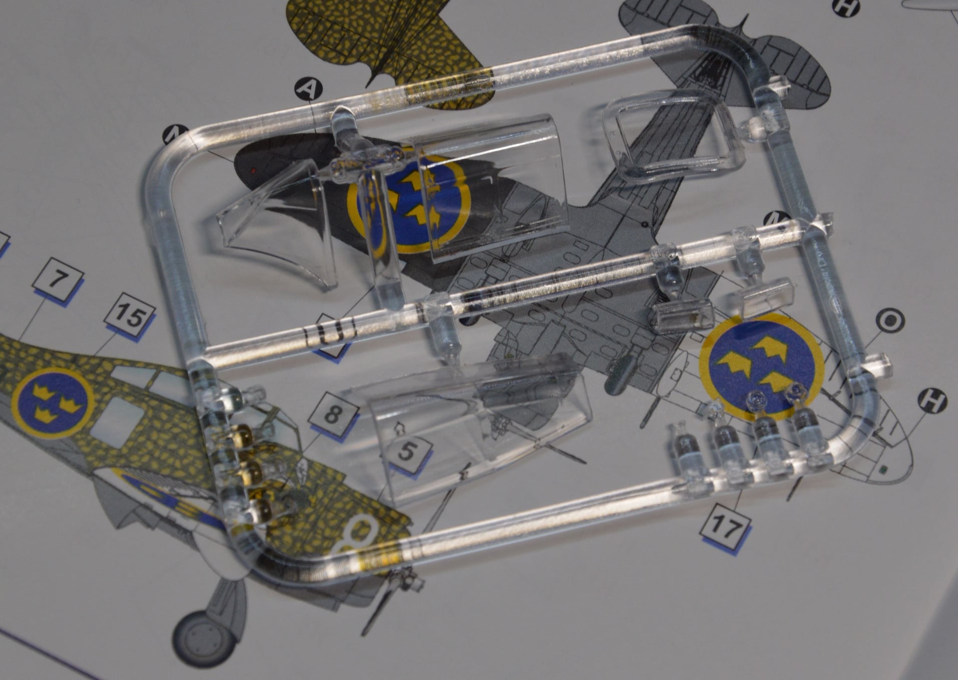 Dora Wings - 48042 - Seversky J 9 - sprue