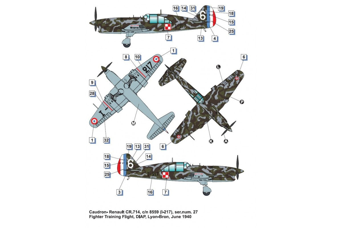 Dora Wings - 48047 - Caudron CR.714.C1 - paint schemes