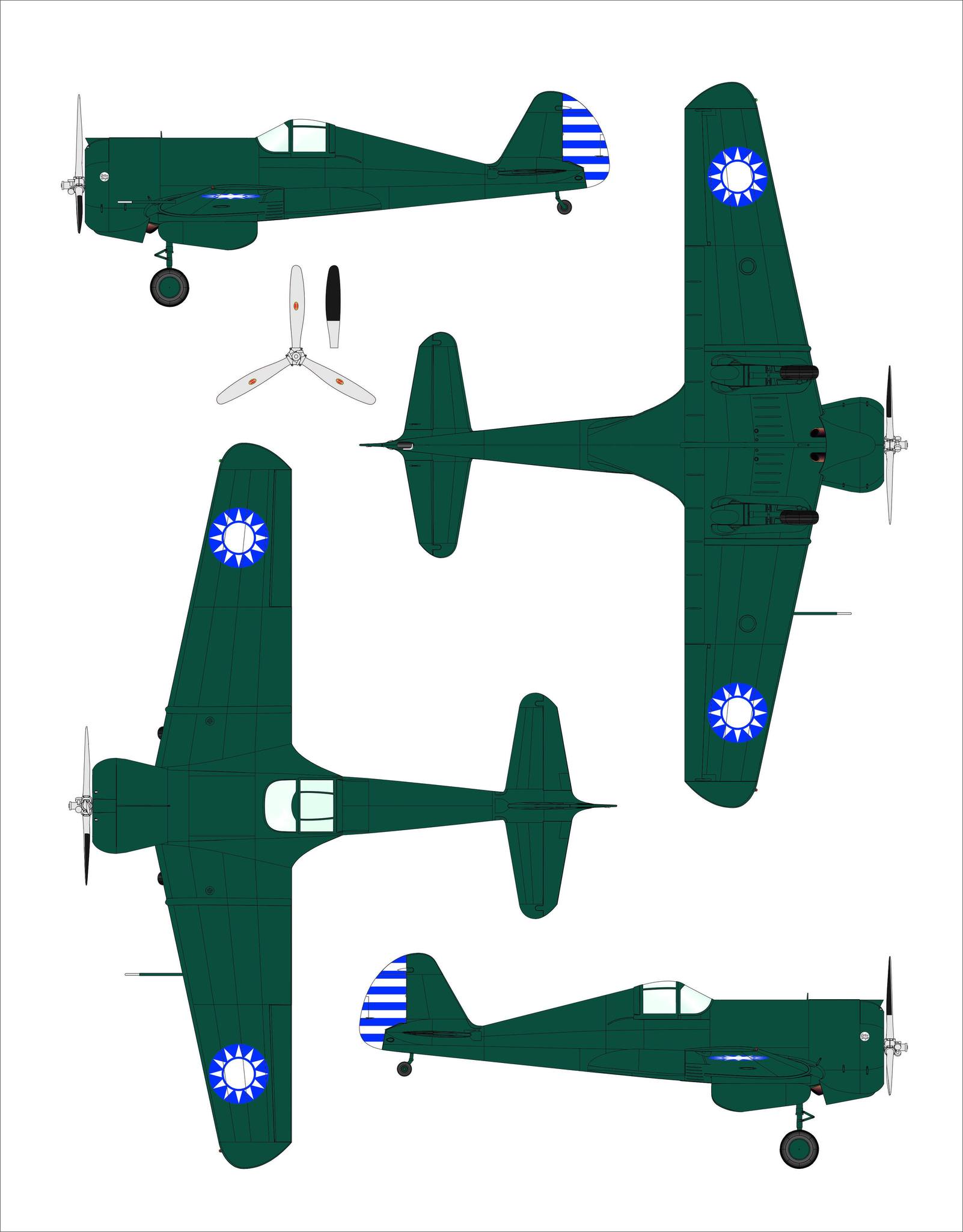 Dora Wings - 48049 - Curtiss-Wright CW-21A - paint schemes