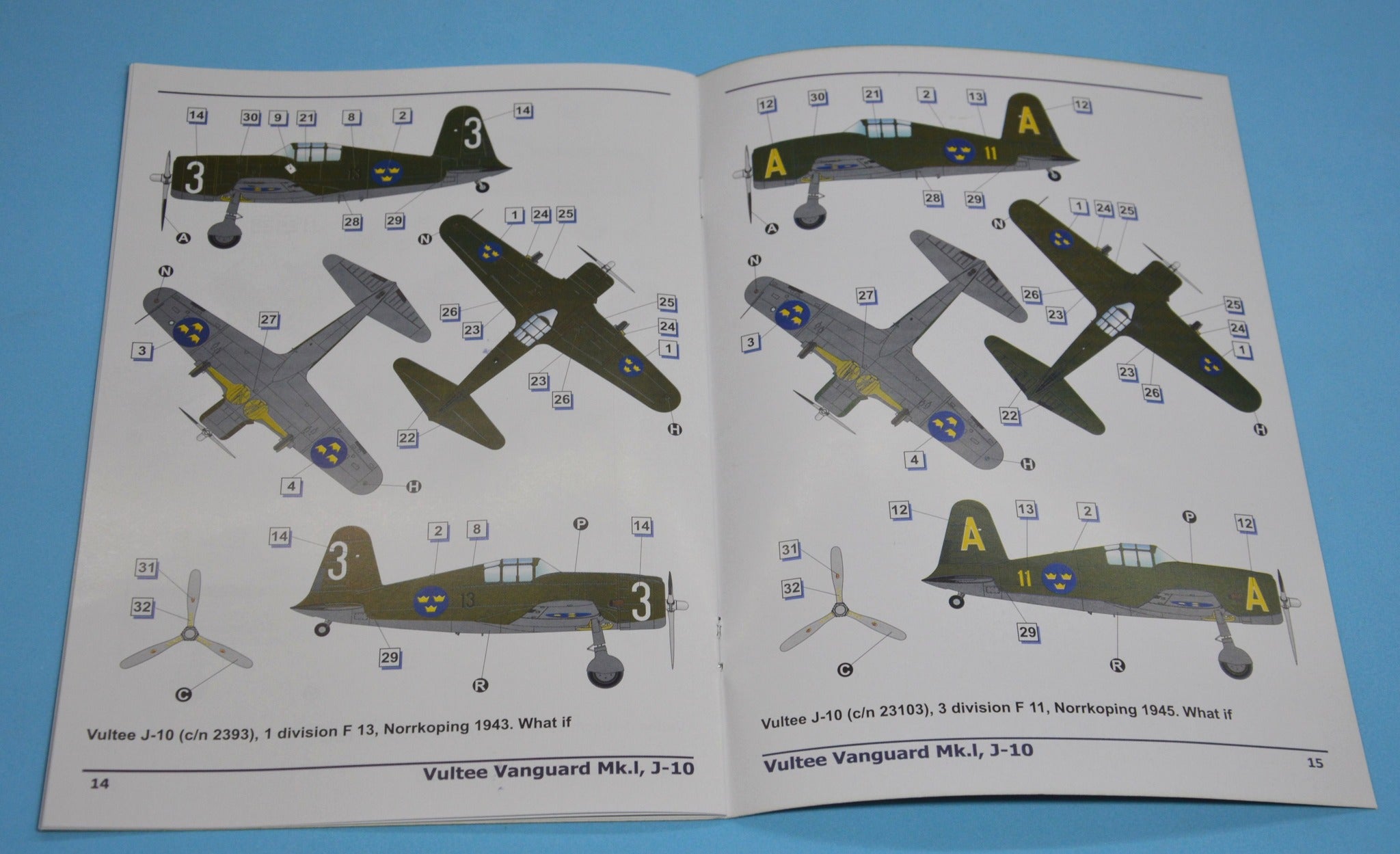 Dora Wings - 48050 - Vultee Vanguard Mk I / J 10 Vanguard - paint schemes