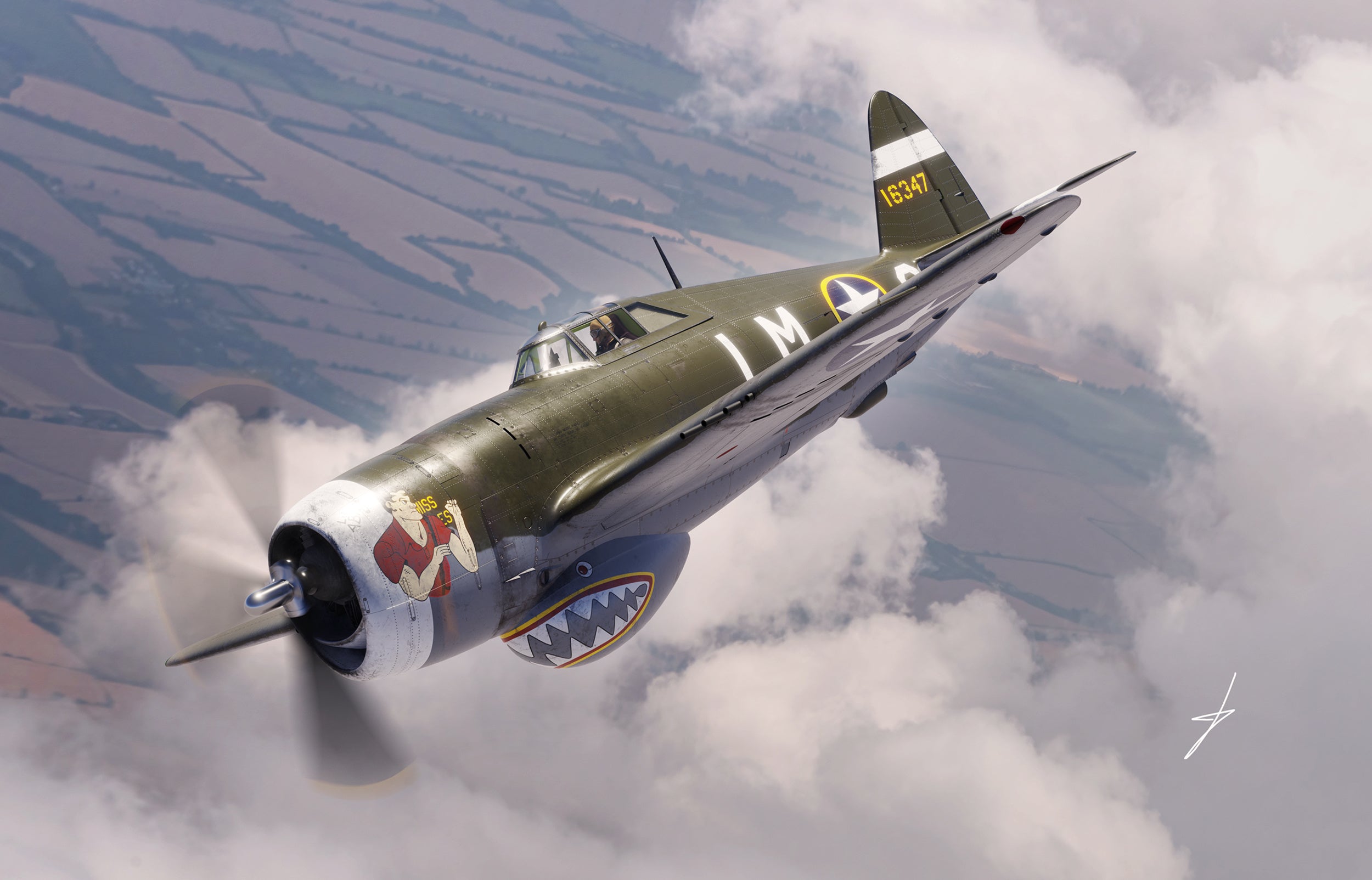 0Dora Wings - 48054 - Republic P-47C Thunderbolt with Ferry Tank - secondary image