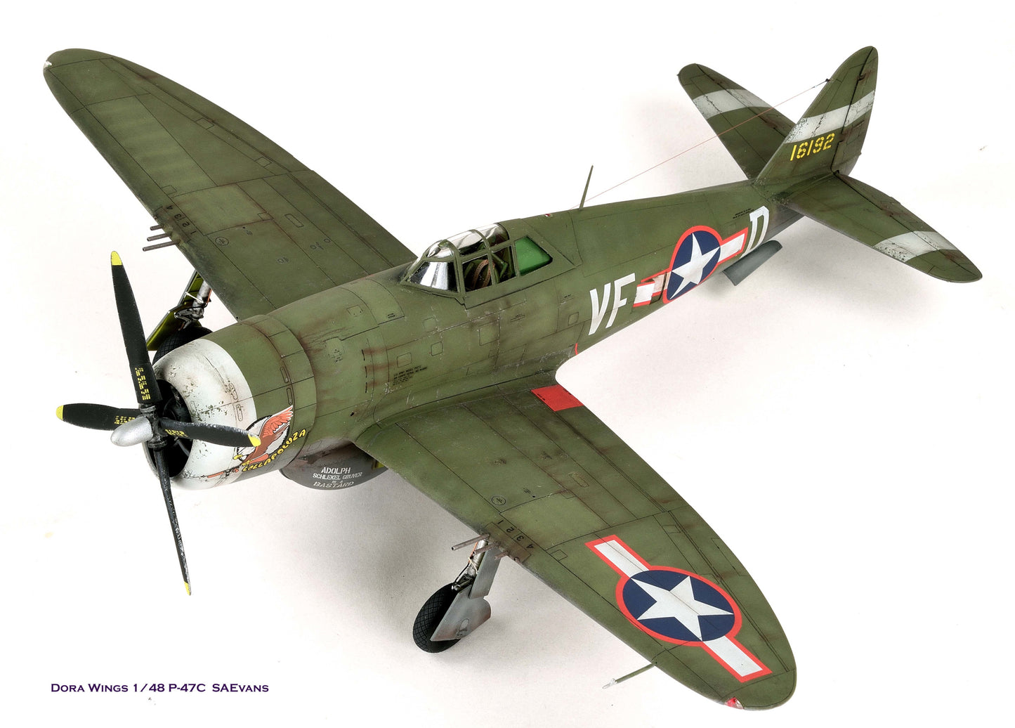 701 - Dora Wings - 48055 - Republic P-47C-2 Thunderbolt - painted model