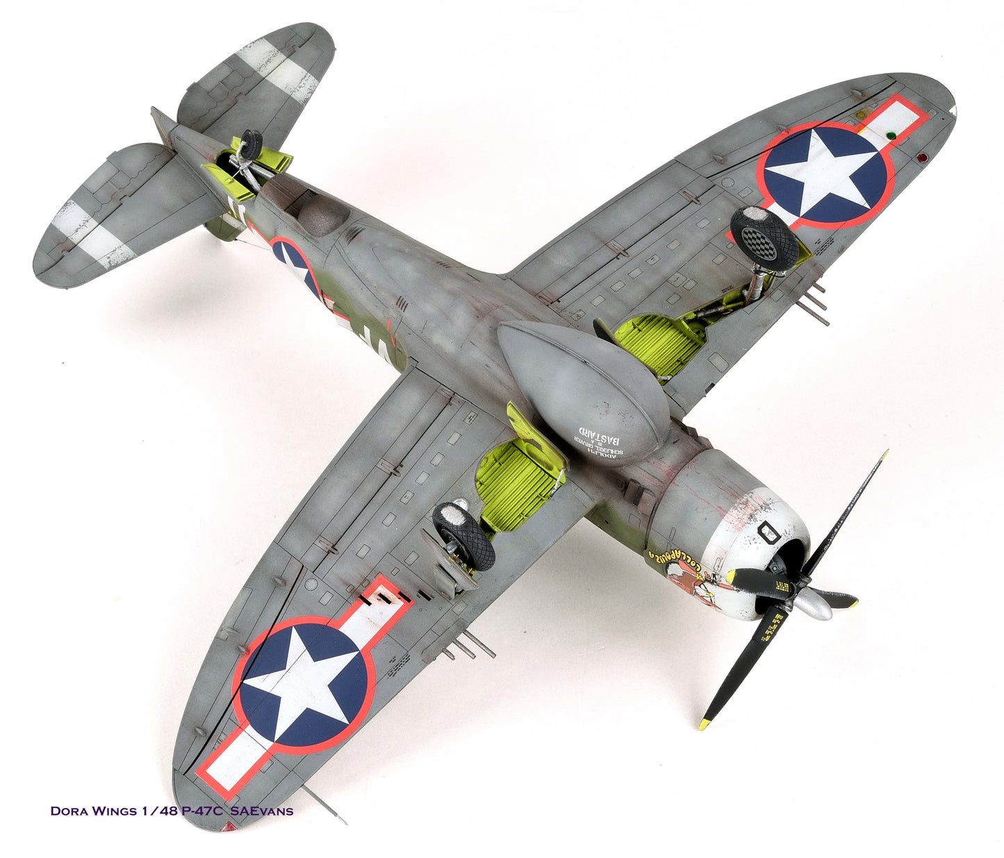 704 - Dora Wings - 48055 - Republic P-47C-2 Thunderbolt - painted model