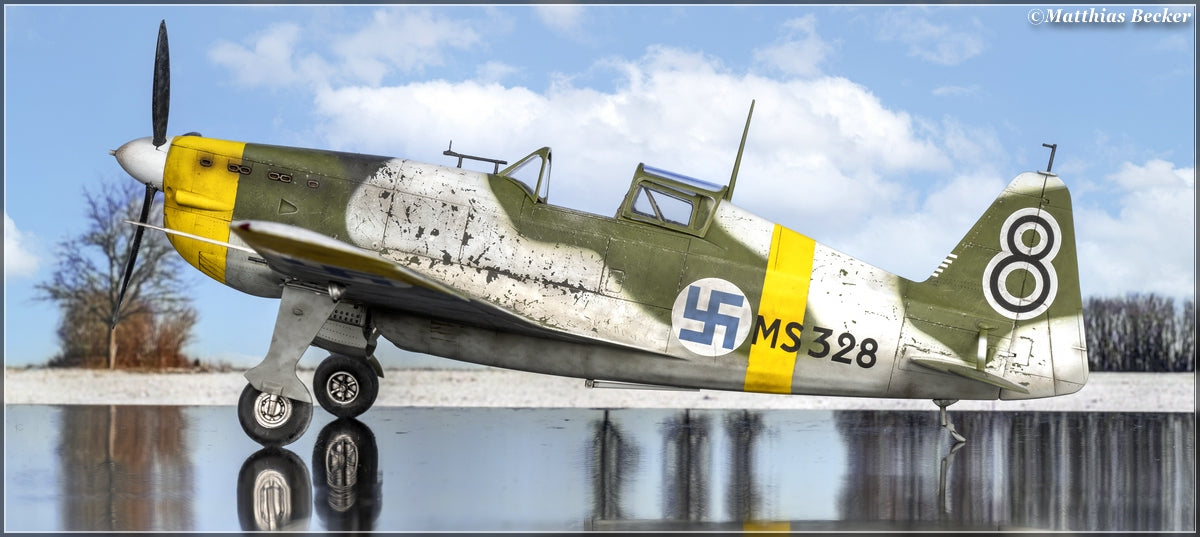 Dora Wings - 48057 - Morane-Saulnier MS.406.C1 ‘Finnish Aces’ - painted model