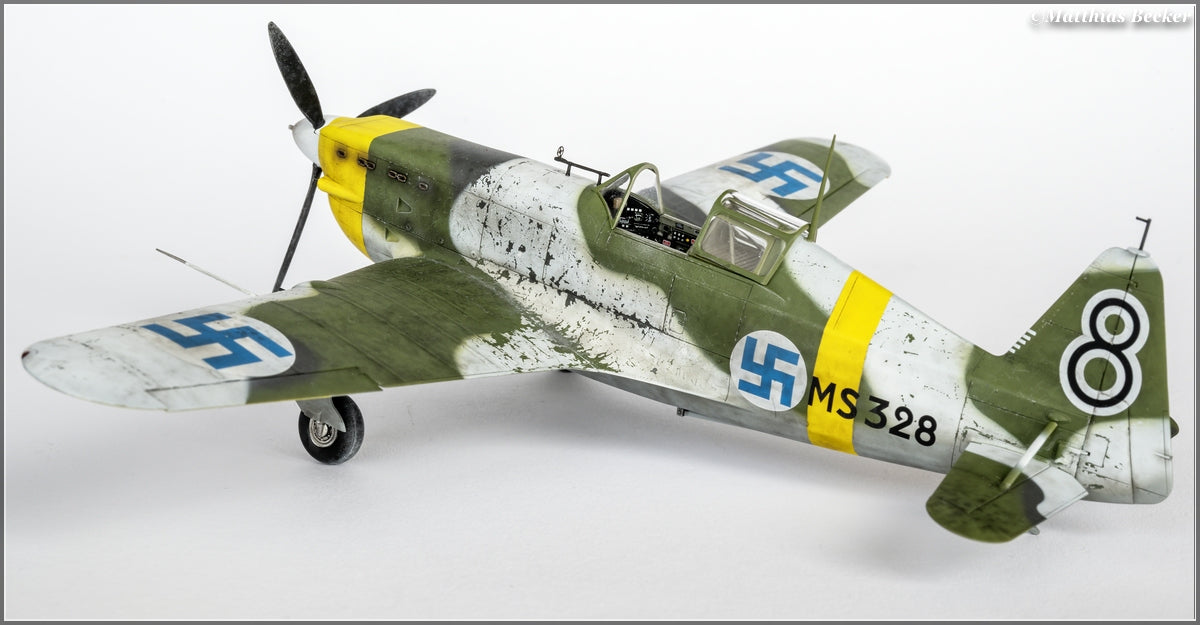 709 - Dora Wings - 48057 - Morane-Saulnier MS.406.C1 ‘Finnish Aces’ - painted model