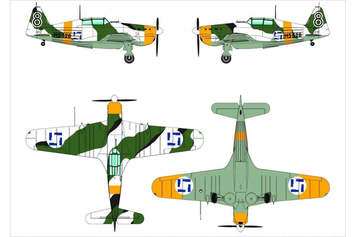 Dora Wings - 48057 - Morane-Saulnier MS.406.C1 ‘Finnish Aces’ - paint schemes