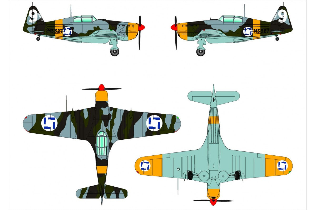 Dora Wings - 48057 - Morane-Saulnier MS.406.C1 ‘Finnish Aces’ - paint schemes
