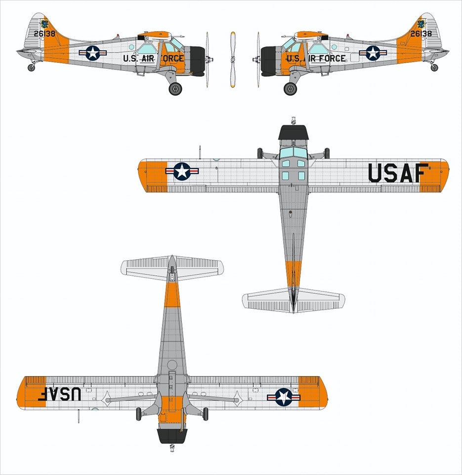 Dora Wings - 48059 - de Havilland Canada L-20A/U-6A Beaver - paint schemes