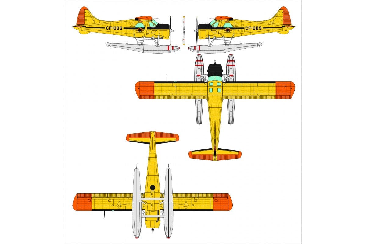 301 - Dora Wings - 48060 - de Havilland Canada DHC-2 Beaver - paint schemes