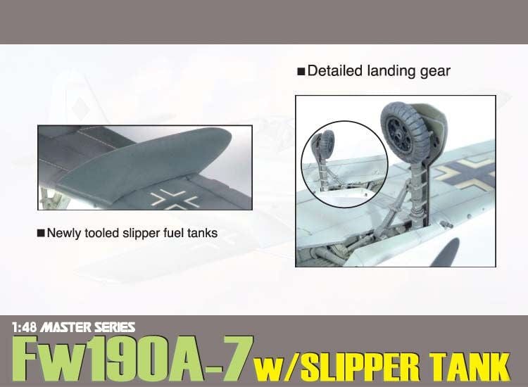 701 - Dragon - 5545 - Focke-Wulf Fw 190 A-7 with Slipper Tanks - painted model