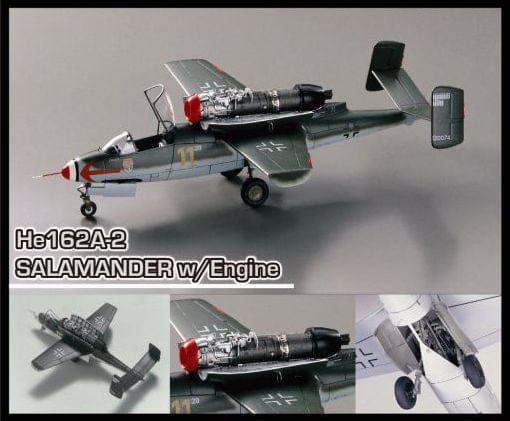 701 - Dragon - 5576 - Heinkel He 162 A-2 Salamander - painted model