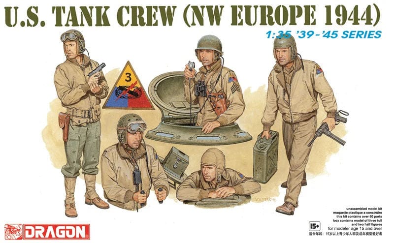 010 - Dragon - 6054 - United States Tank Crew (NW Europe 1944) - primary image