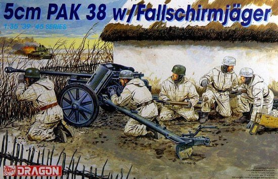 010 - Dragon - 6118 - 5cm Pak 38 with Fallschirmjäger Crew - primary image