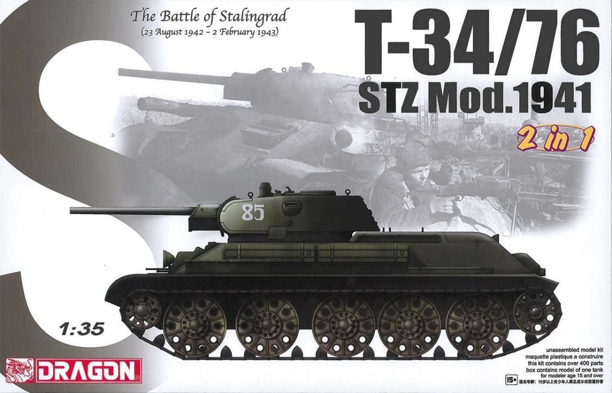 010 - Dragon - 6448 - T-34-76 obr. 1941 STZ - primary image