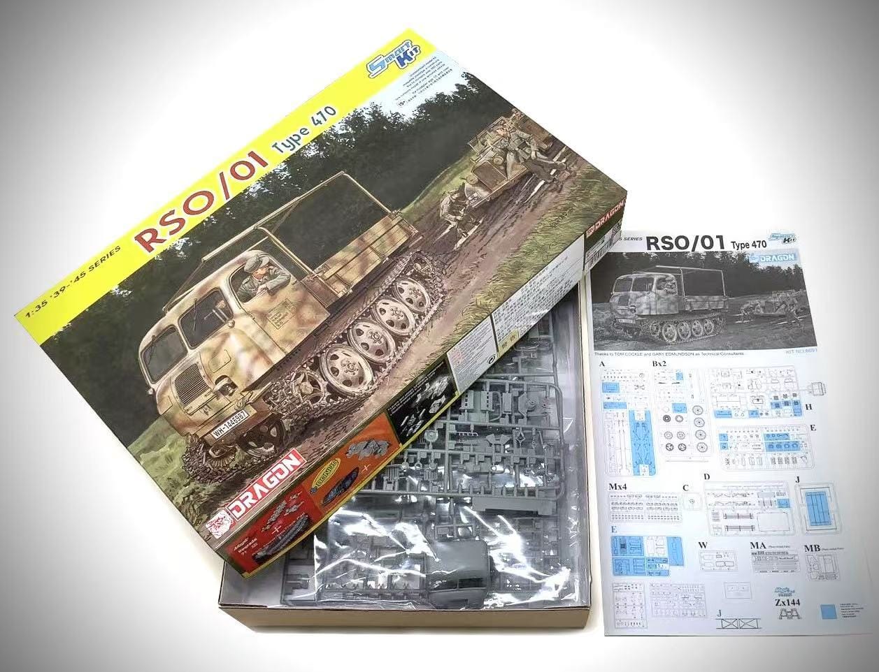 100 - Dragon - 6691 - Steyr RSO/01 - box contents