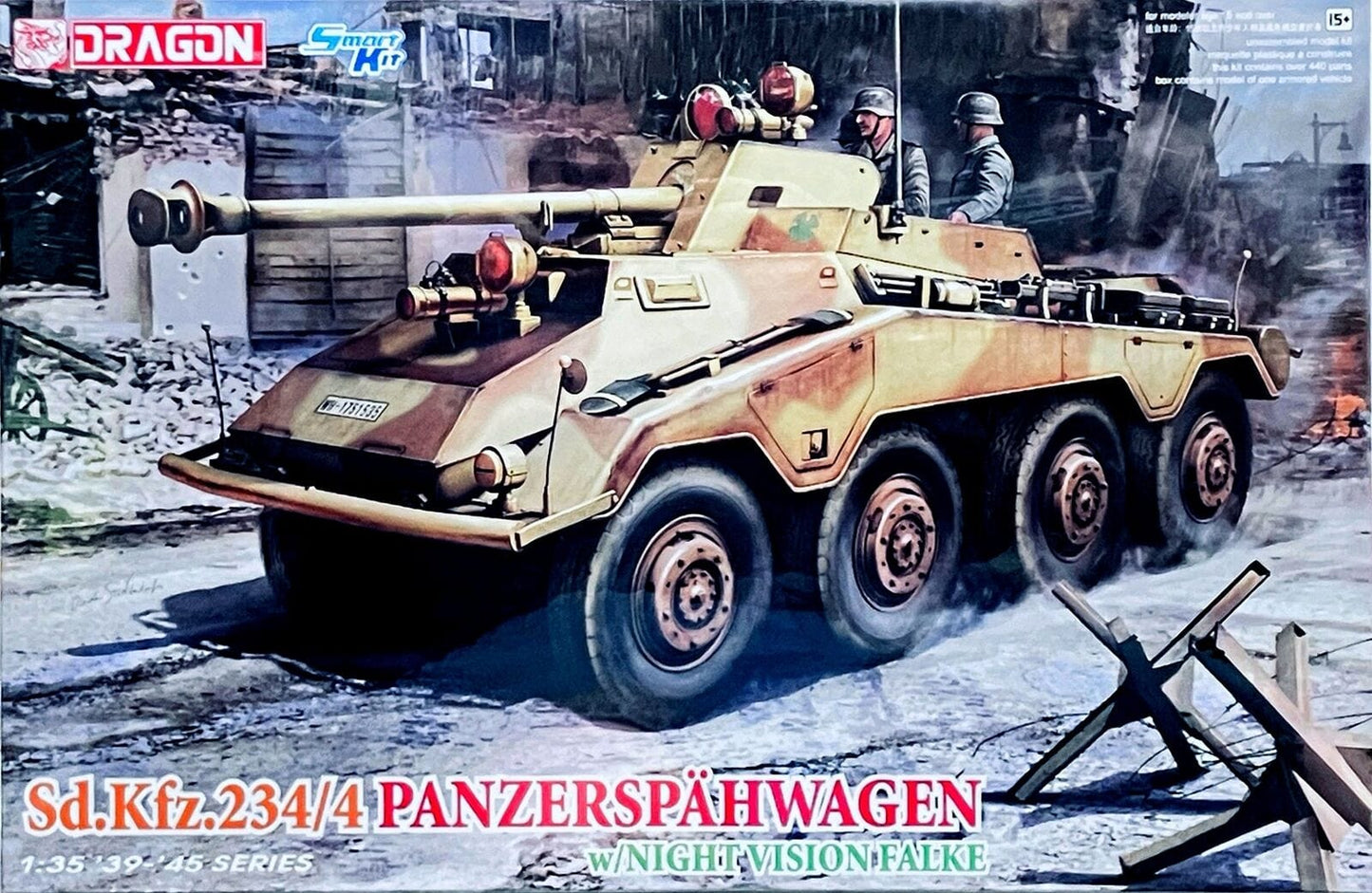 010 - Dragon - 6836 - Sd.Kfz. 234/4 with Night Vision Falke - primary image