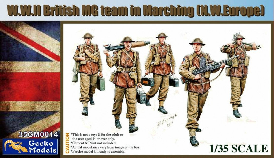 010 - British Vickers HMG Team Marching (Northwest Europe) - primary image