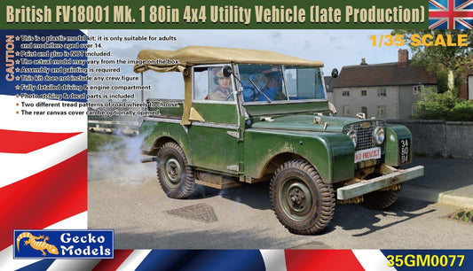 010 - Gecko Models - 35GM0077 - Land Rover FV18001 Mk 1 80in 4x4 (late) - primary image