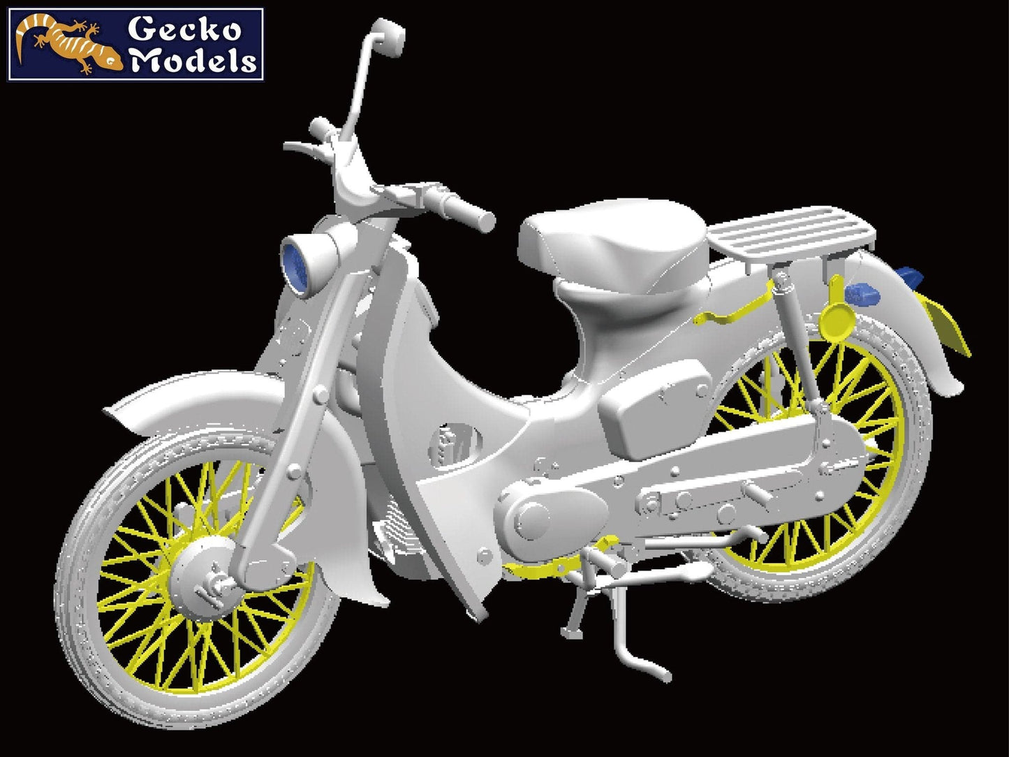502 - Gecko Models - 35GM0133 - 60s-70s South Vietnam Motorcycles and Bicycle - digital model