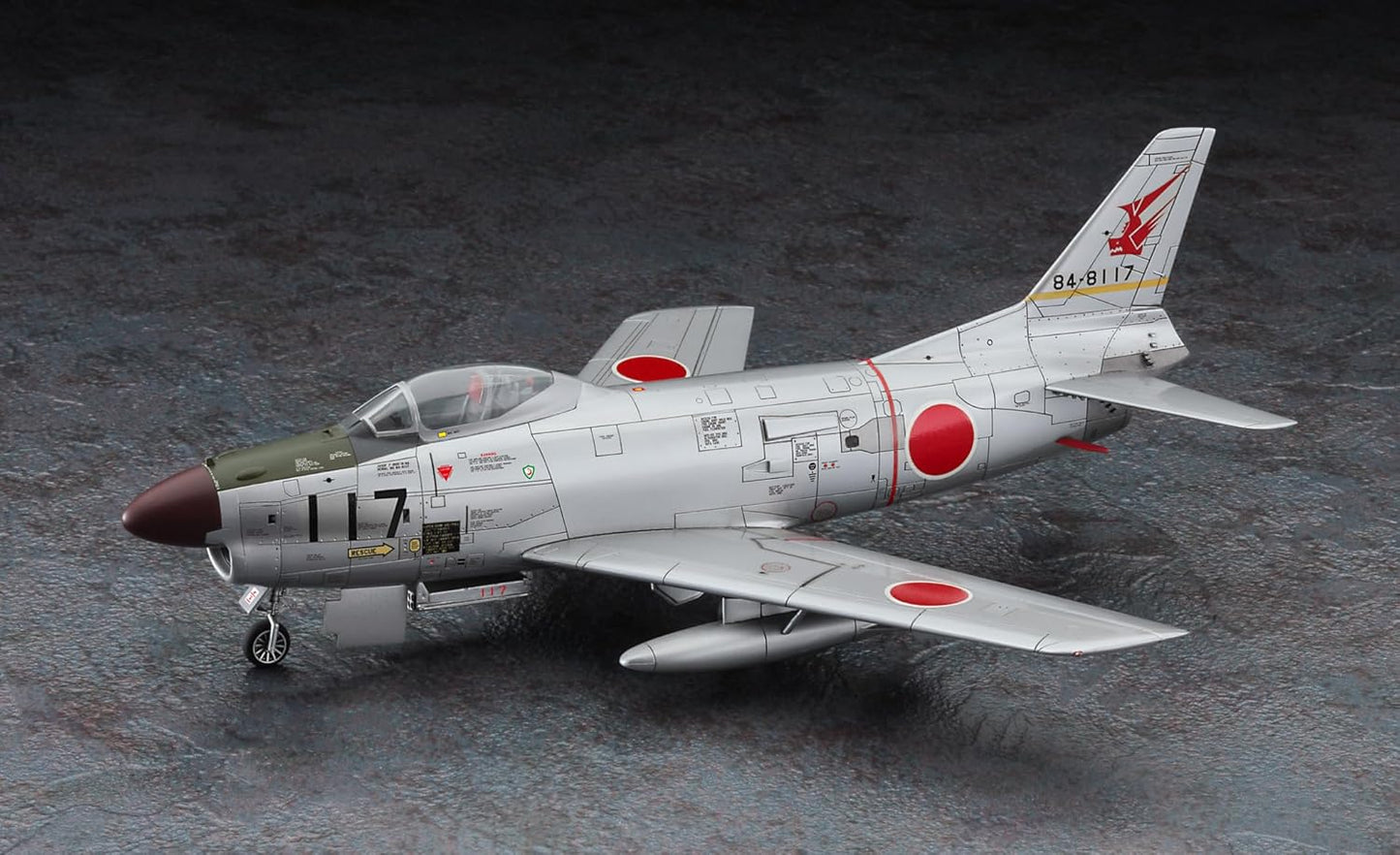 701 - Hasegawa - E49 - North American F-86D Sabre Dog - painted model