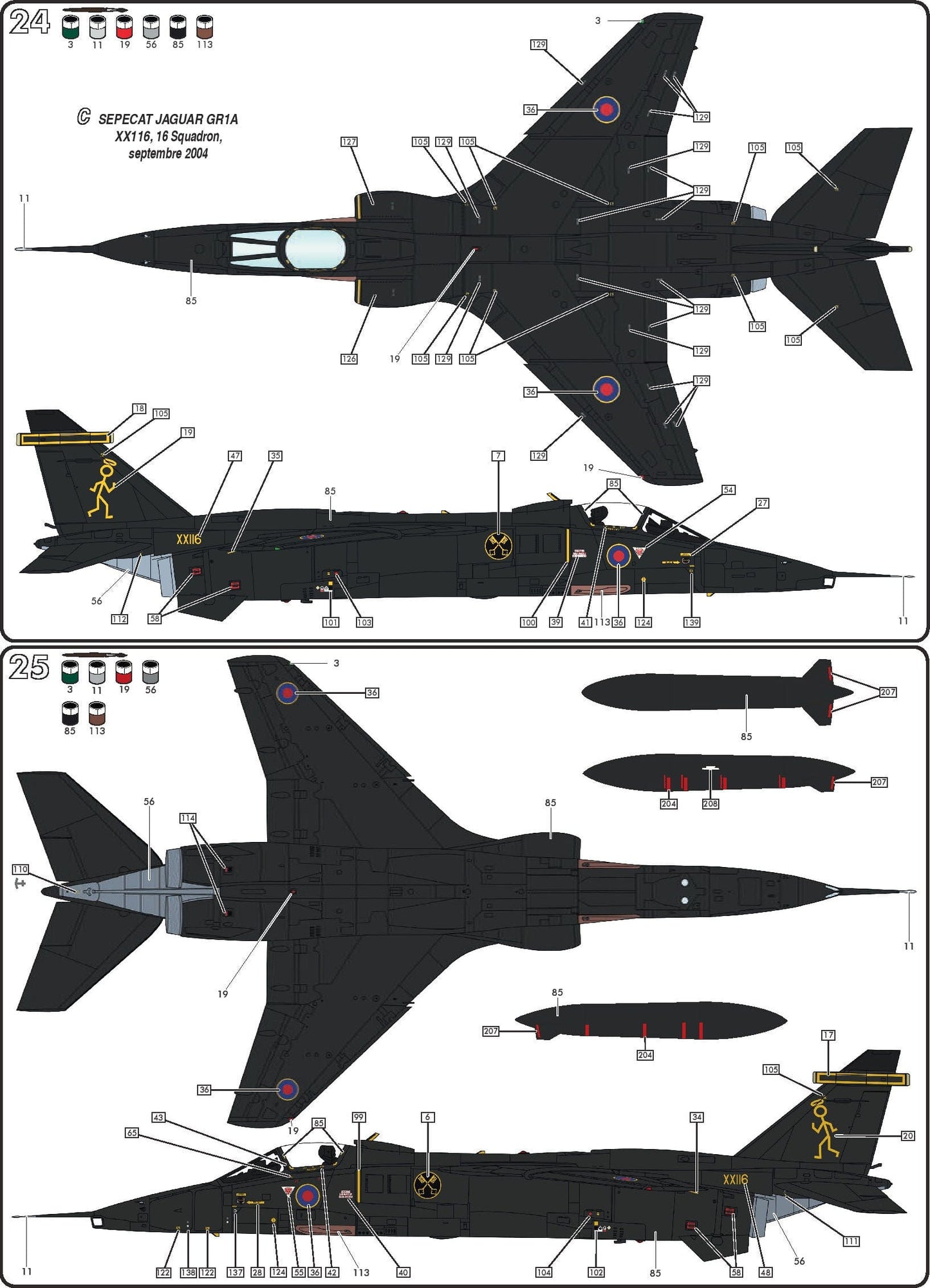 302 - SEPECAT Jaguar GR1/GR3 paint schemes