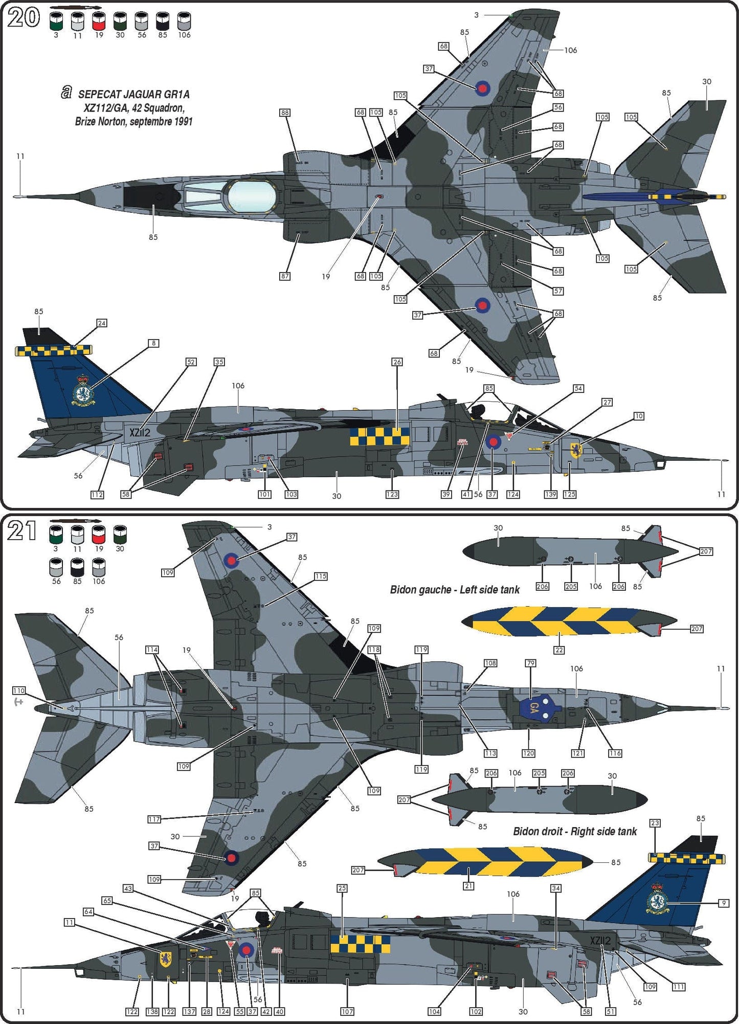 300 - SEPECAT Jaguar GR1/GR3 paint schemes
