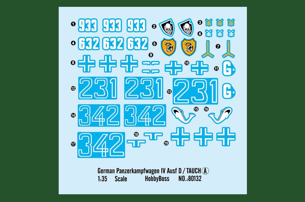 400 - - - Pz.Kpfw. IV Ausf. D / Tauchpanzer IV - decal sheet
