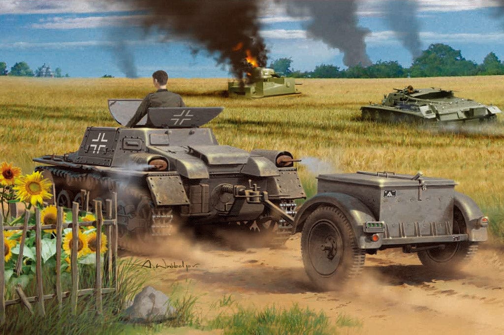 190 - - - Munitionsschlepper auf Pz.Kpfw. I Ausf. A with Sd.Ah. 51 Trailer - box art