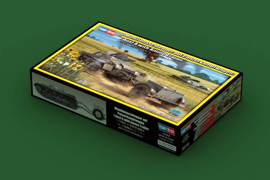 101 - - - Munitionsschlepper auf Pz.Kpfw. I Ausf. A with Sd.Ah. 51 Trailer - box front left angle