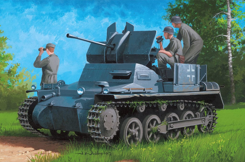 190 - - - Flakpanzer I Ausf. A with Sd.Ah. 51 Trailer - box art