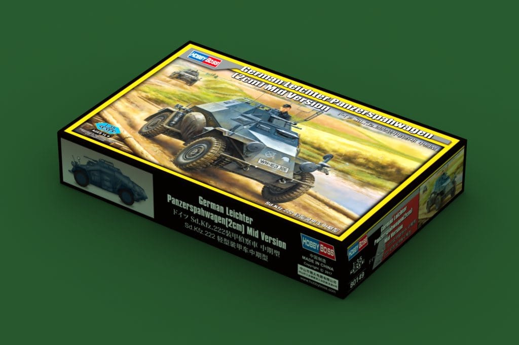 101 - - - l.Pz.Sp.Wg Sd.Kfz. 222 - box front left angle