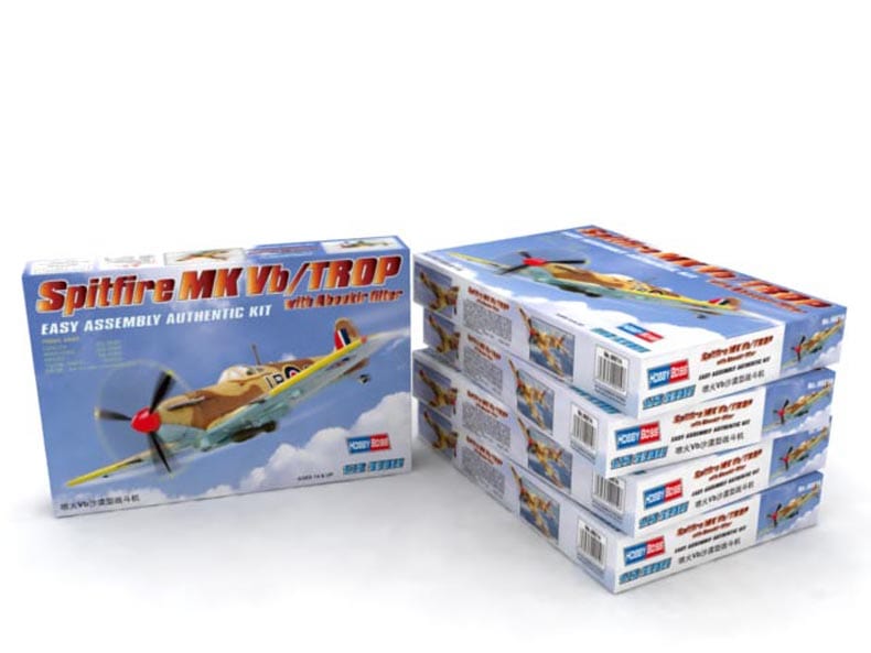 010 - HobbyBoss - 80214 - Supermarine Spitfire Mk Vb (trop) with Filter - primary image