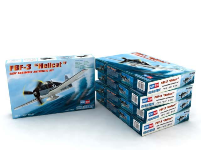 010 - HobbyBoss - 80256 - Grumman F6F-3 Hellcat - primary image